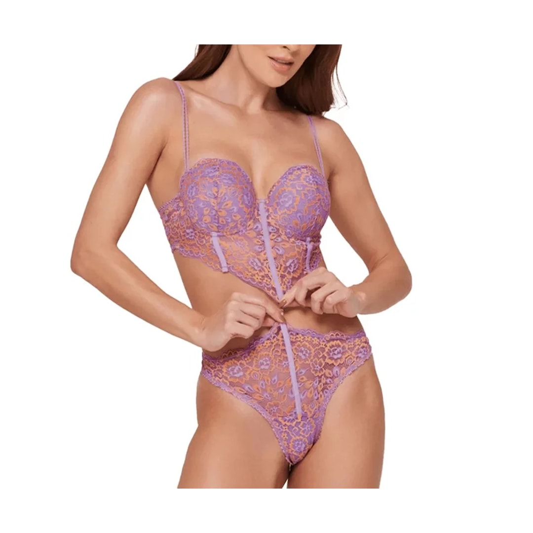 Body Liebe Em Renda Com Bojo 606657 Lavander