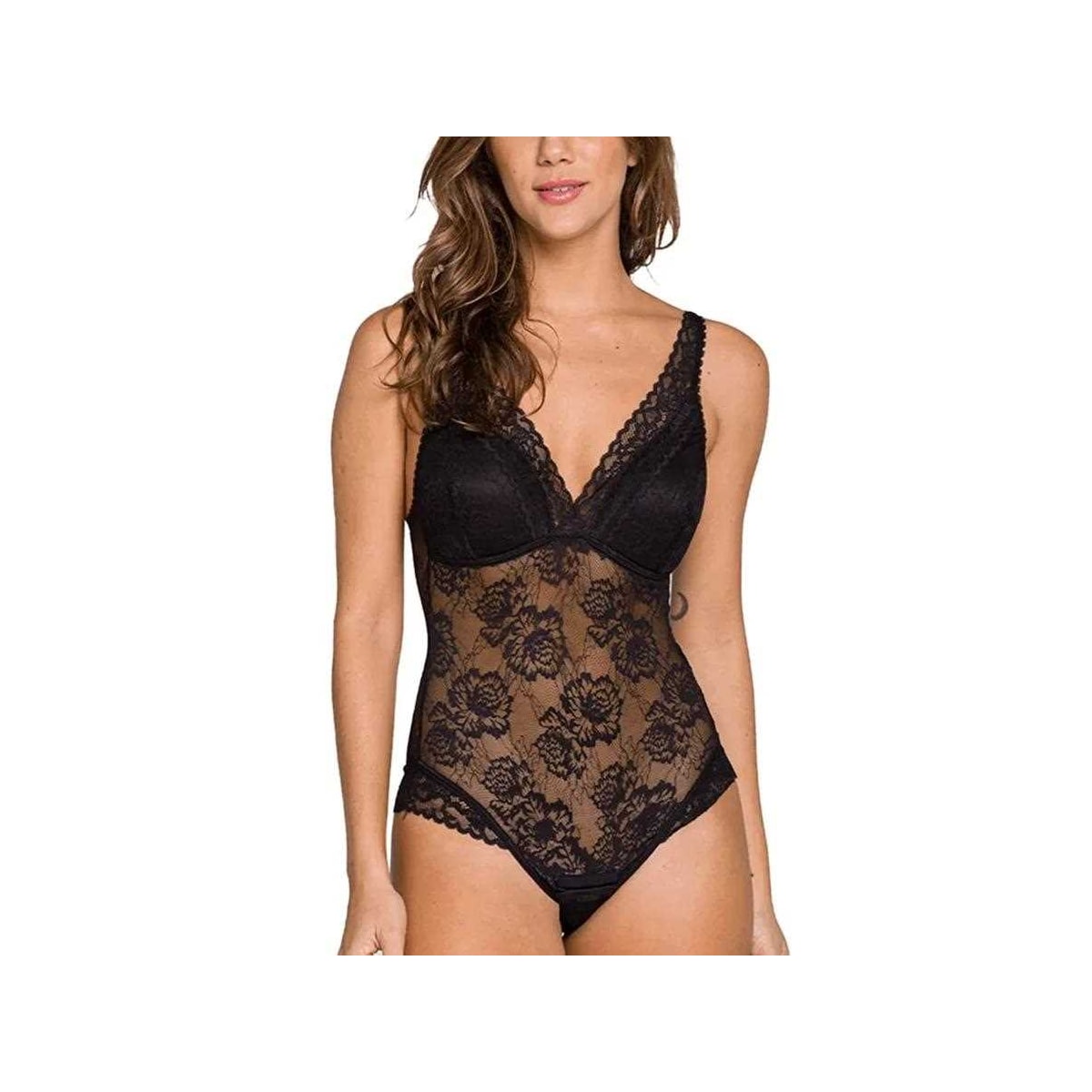 Body Liebe Sem Laise C/Renda Lovely 506629 Preto Body Liebe Sem Laise C/Renda Lovely 506629 Preto