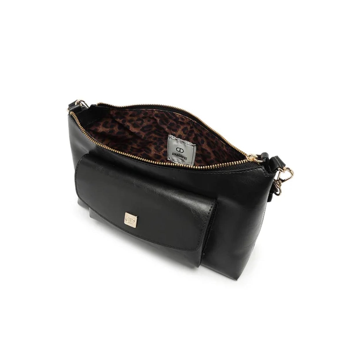 Bolsa Anacapri De Poliuretano C50002 0141 Preto Bolsa Anacapri De Poliuretano C50002 0141 Preto