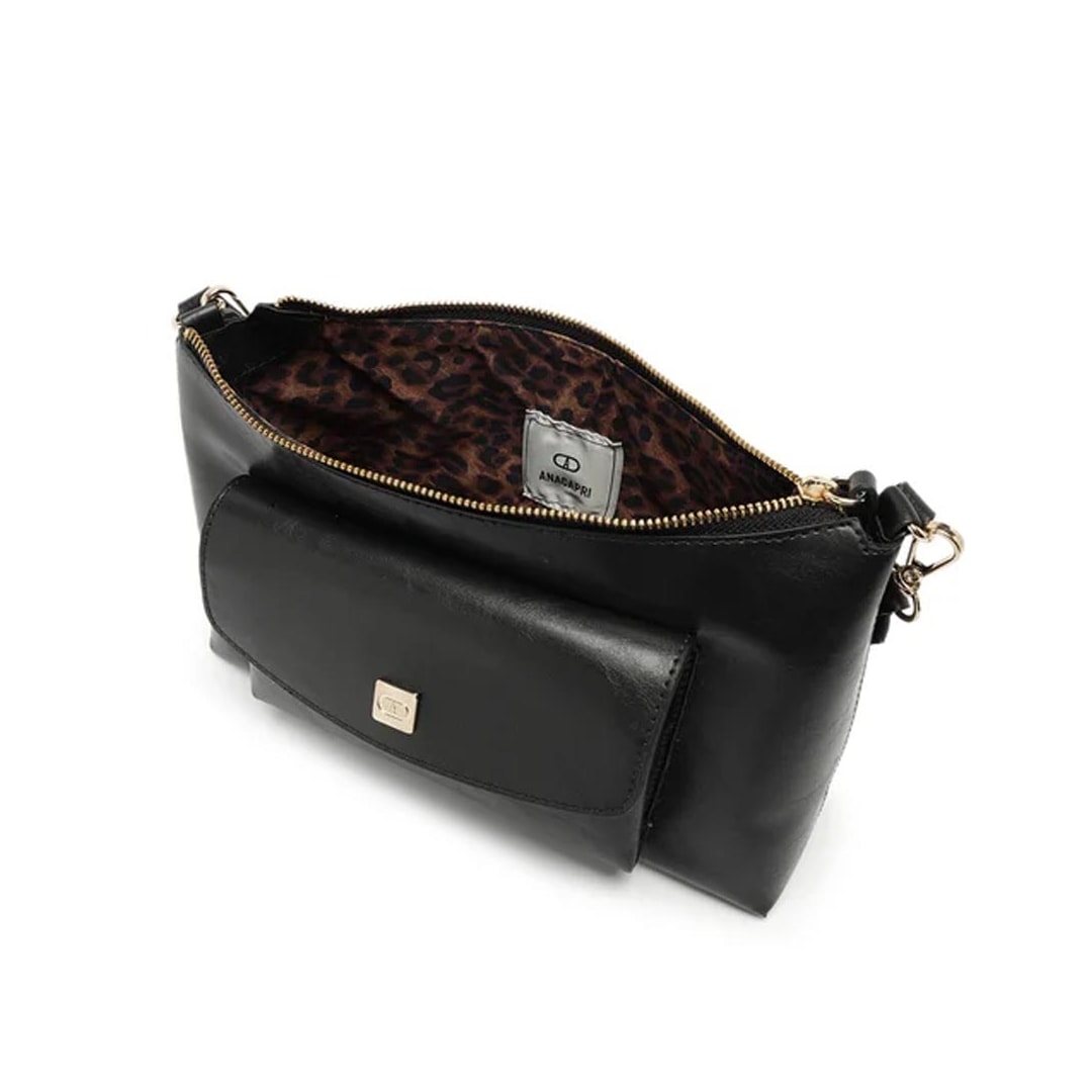 Bolsa Anacapri De Poliuretano C50002 0141 Preto