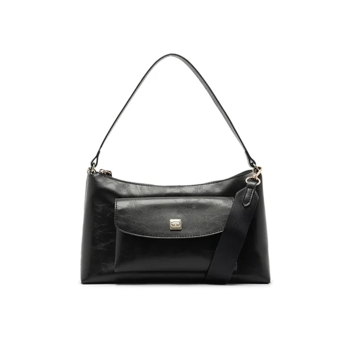 Bolsa Anacapri De Poliuretano C50002 0141 Preto Bolsa Anacapri De Poliuretano C50002 0141 Preto