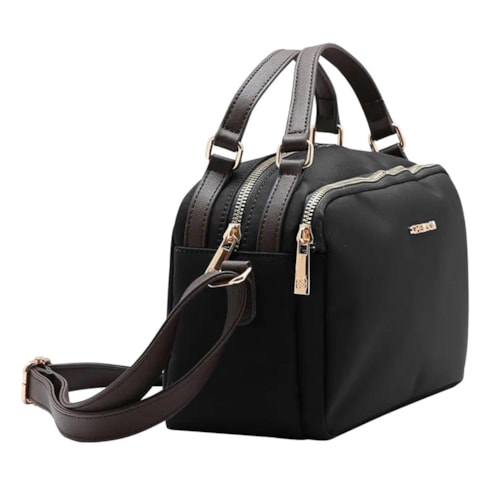 Detalhe - Bolsa Chenson De Poliuretano Tiracolo 3184586 Preto