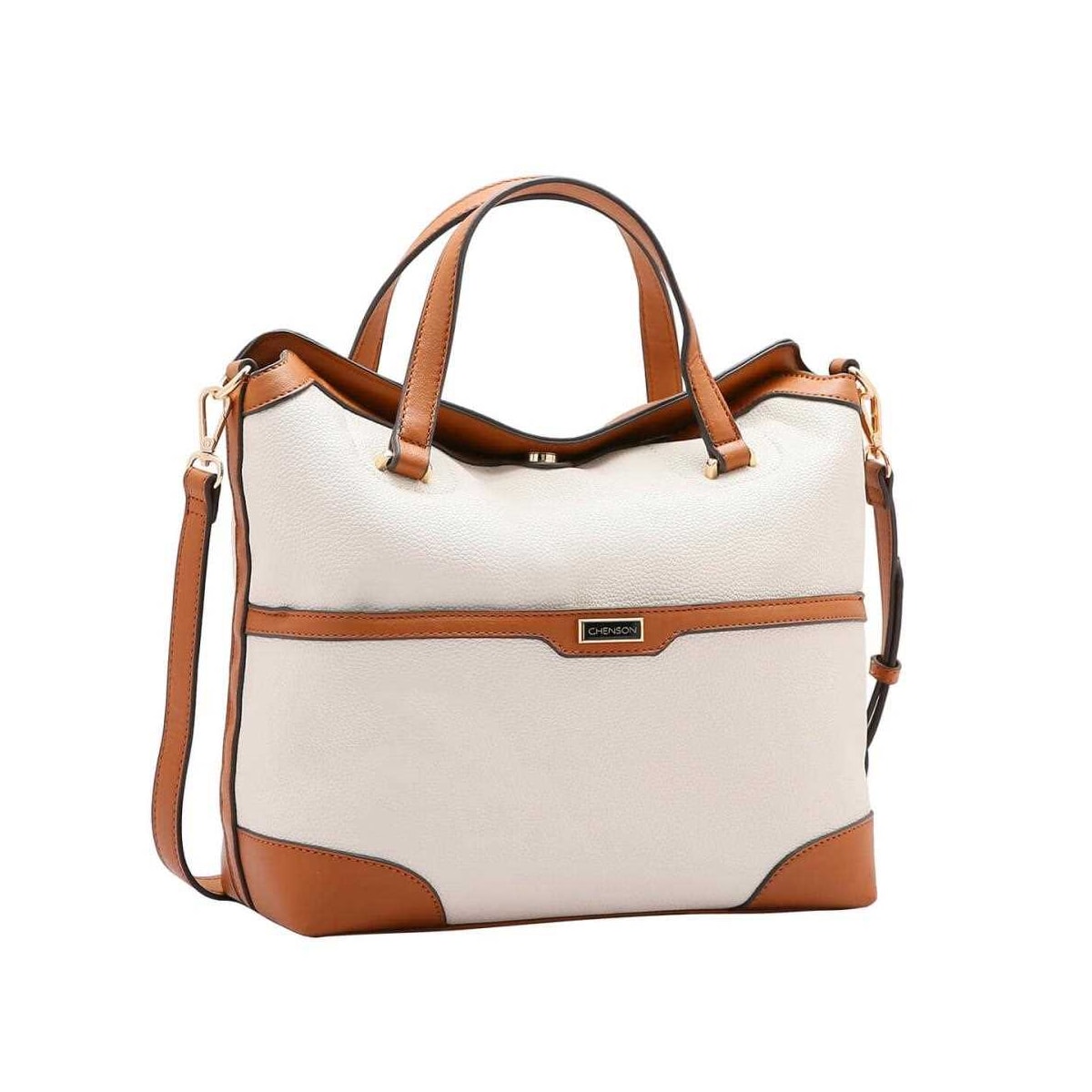Bolsa Chenson De Poliuretano Tiracolo 3484605 Off White Bolsa Chenson De Poliuretano Tiracolo 3484605 Off White
