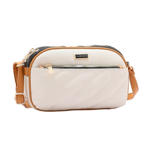 Bolsa Chenson De Poliuretano Tiracolo 3484614 Off White