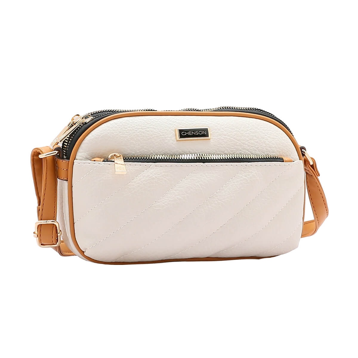 Bolsa Chenson De Poliuretano Tiracolo 3484614 Off White Bolsa Chenson De Poliuretano Tiracolo 3484614 Off White
