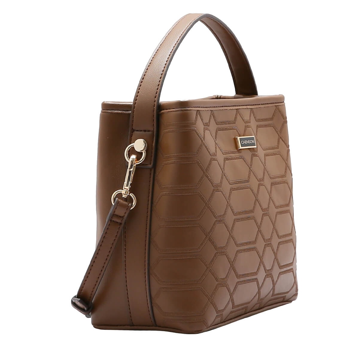 Bolsa Chenson de Poliuretano Tiracolo 3484621 Cafe Bolsa Chenson de Poliuretano Tiracolo 3484621 Cafe