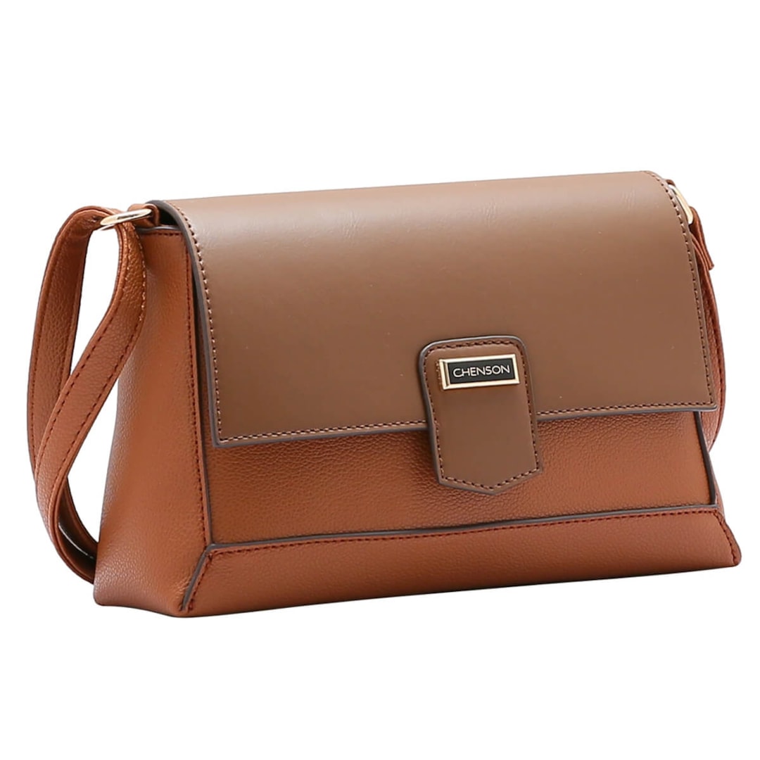 Bolsa Chenson De Poliuretano Tiracolo 3484636 Bege