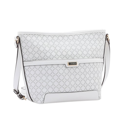 Bolsa Chenson De Poliuretano Tiracolo 3484643 Off White