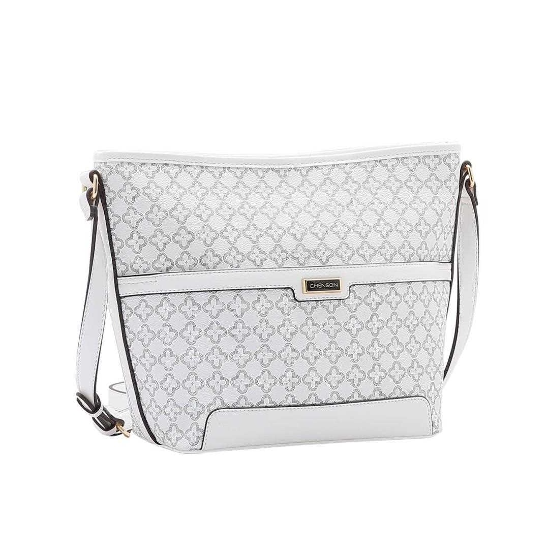 Bolsa Chenson De Poliuretano Tiracolo 3484643 Off White Bolsa Chenson De Poliuretano Tiracolo 3484643 Off White