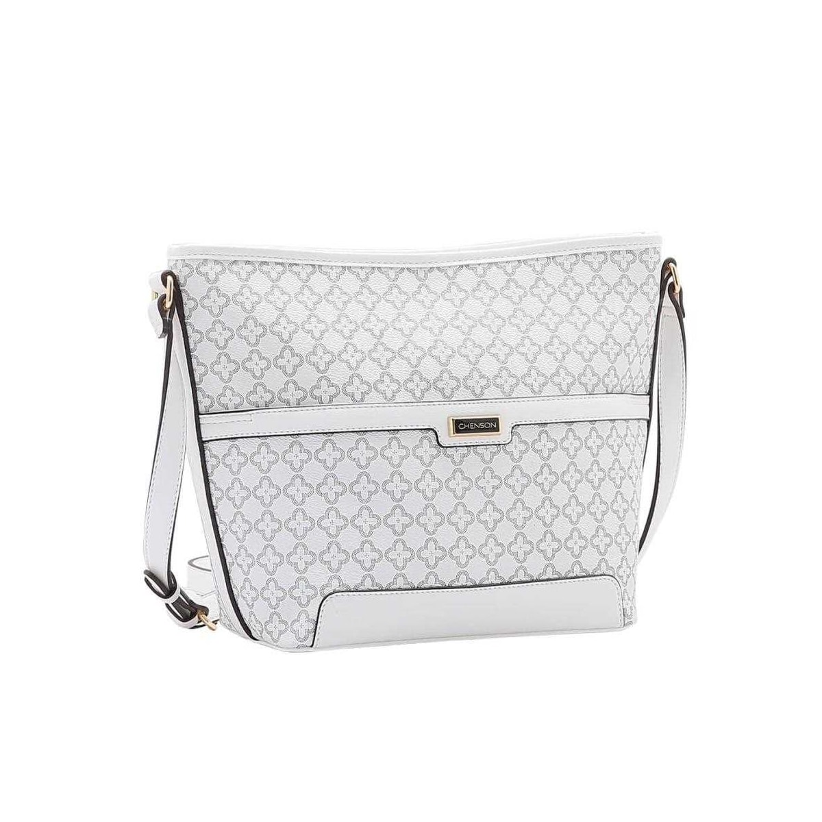 Bolsa Chenson De Poliuretano Tiracolo 3484643 Off White Bolsa Chenson De Poliuretano Tiracolo 3484643 Off White