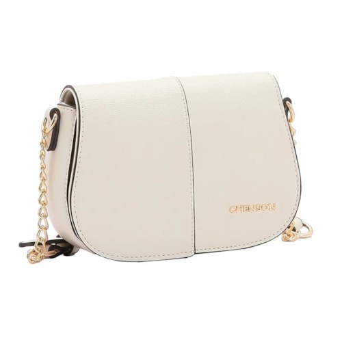 Bolsa Chenson De Pu Feminina 3484307 Off White