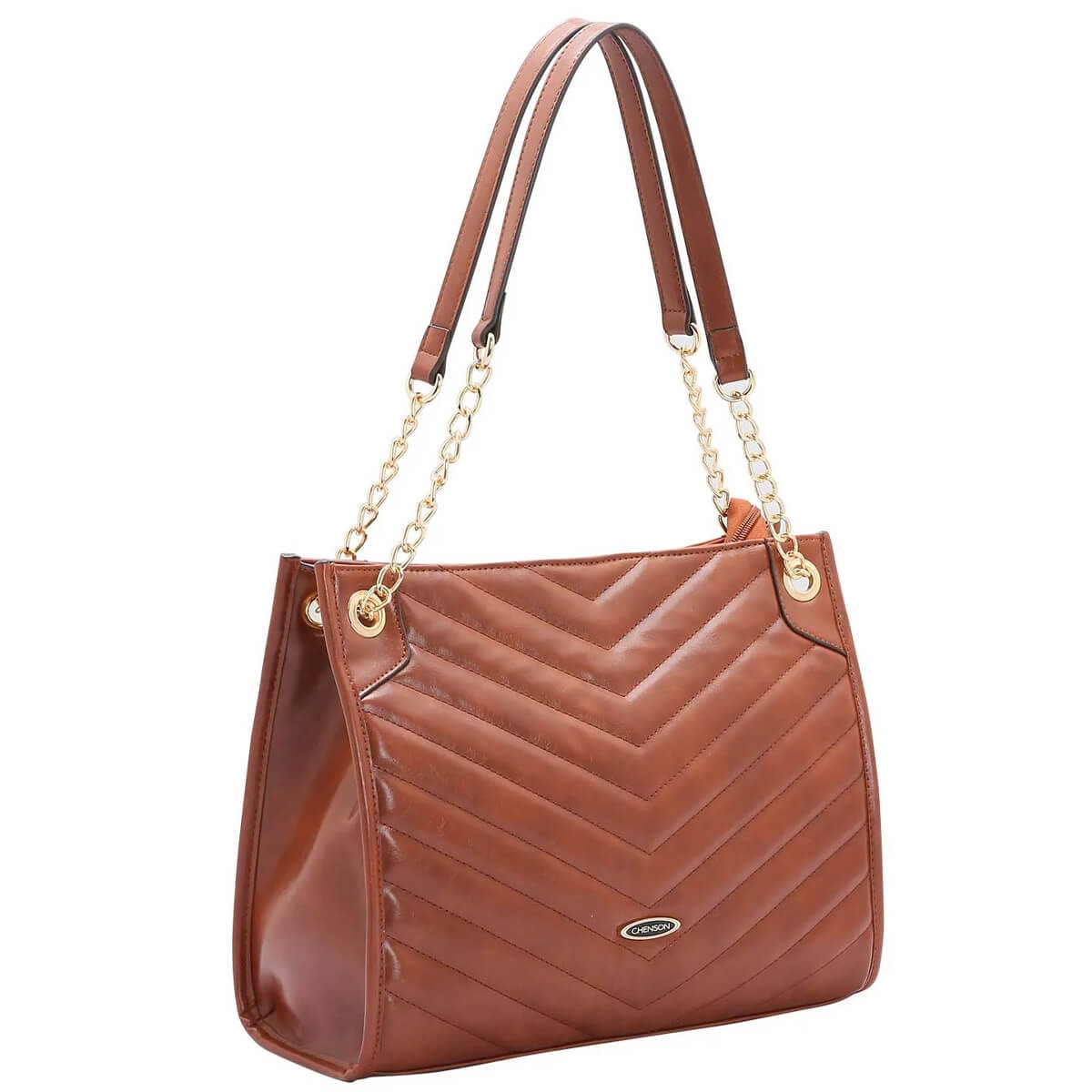 Bolsa Chenson de Pu Feminina 3484461 Cafe Bolsa Chenson de Pu Feminina 3484461 Cafe