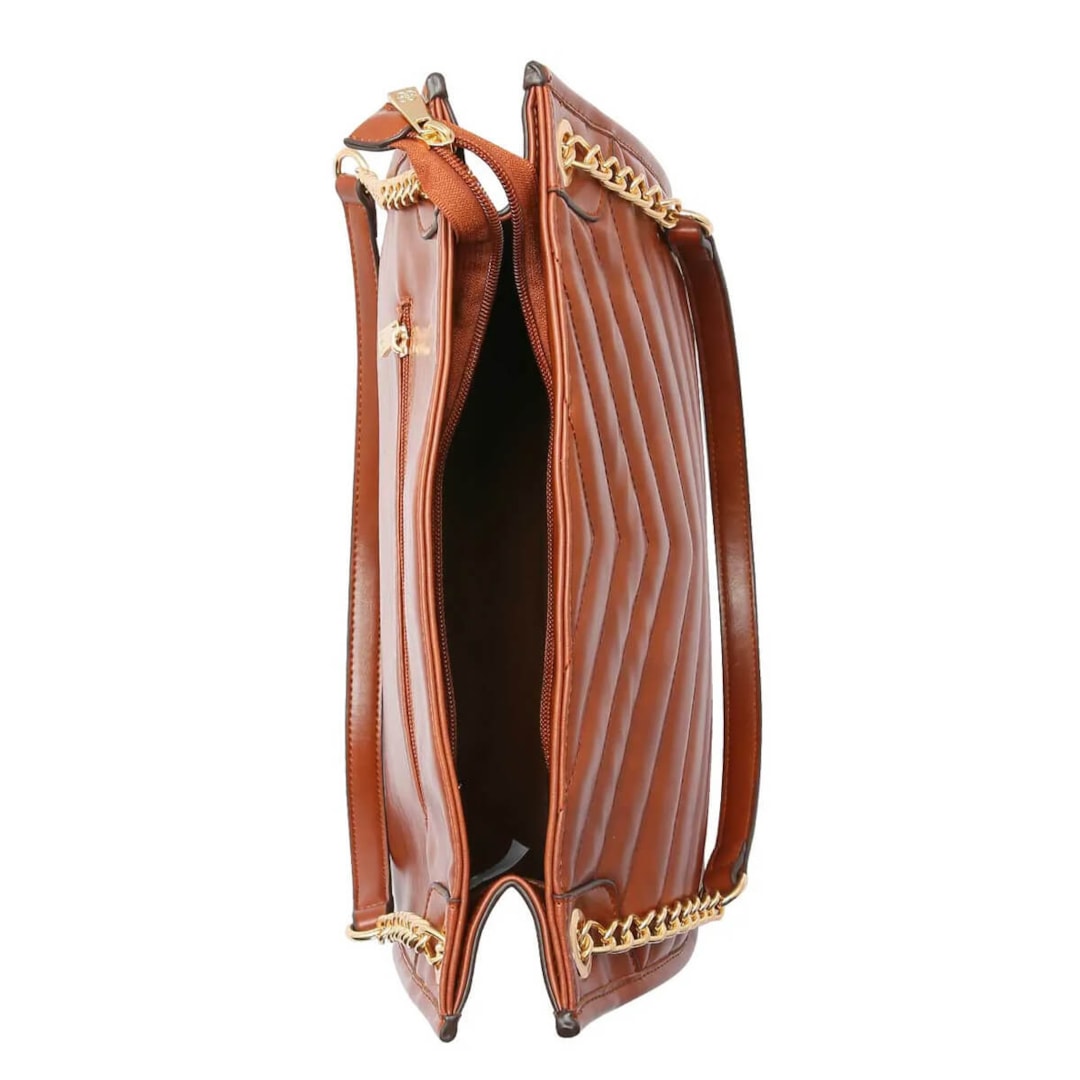 Bolsa Chenson de Pu Feminina 3484461 Cafe