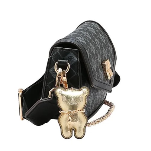 Detalhe - Bolsa Chenson Feminina 8485390 Preto