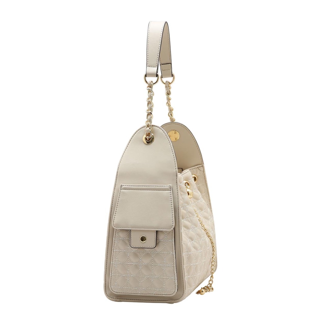 Bolsa Chenson Feminina De Poliuretano 85816 Off White Bolsa Chenson Feminina De Poliuretano 85816 Off White