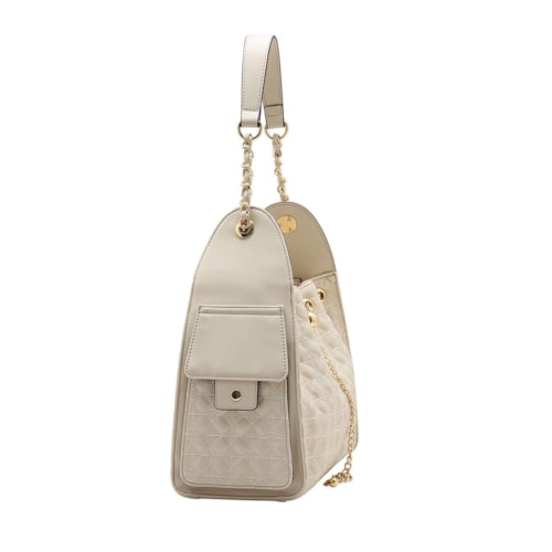 Detalhe - Bolsa Chenson Feminina De Poliuretano 85816 Off White