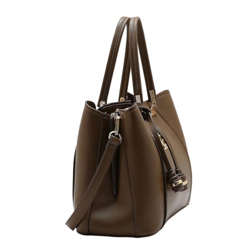 Detalhe - Bolsa Chenson Feminina De Poliuretano 85853 Cafe