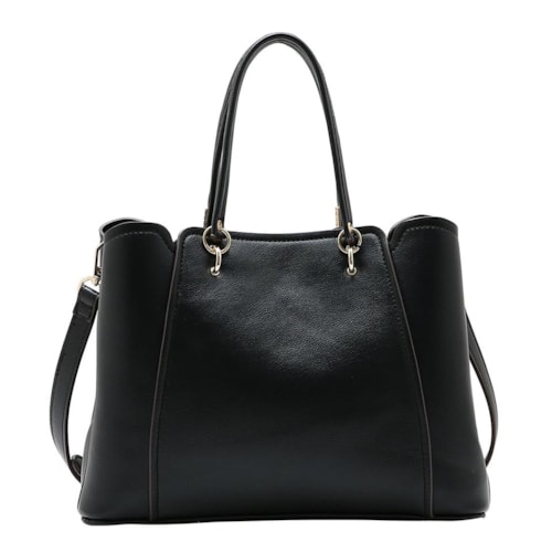 Detalhe - Bolsa Chenson Feminina De Poliuretano 85853 Preto