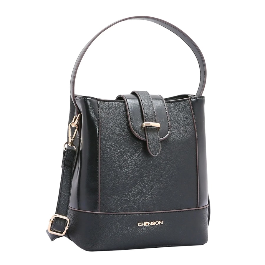 BOLSA CHENSON FEMININA DE POLYURETANO 3484093 - PRETO - Linha Conforto