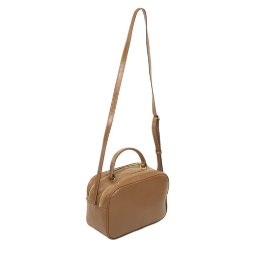 Bolsa Classe Camera Bag De Couro 3310 Nocciola