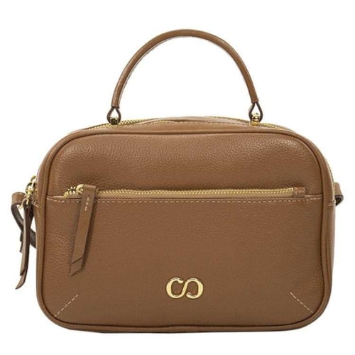 Bolsa Classe Camera Bag De Couro 3310 Nocciola