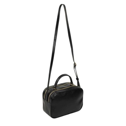 Bolsa Classe Camera Bag De Couro 3310 Preto