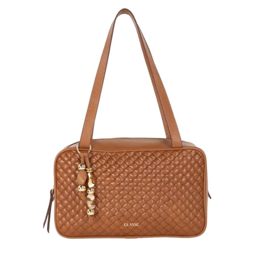Bolsa Classe Camera Bag Tramado Couro 3544 Nocciola