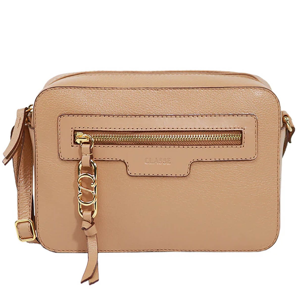 Bolsa Classe Couro 3274 Tan Bolsa Classe Couro 3274 Tan
