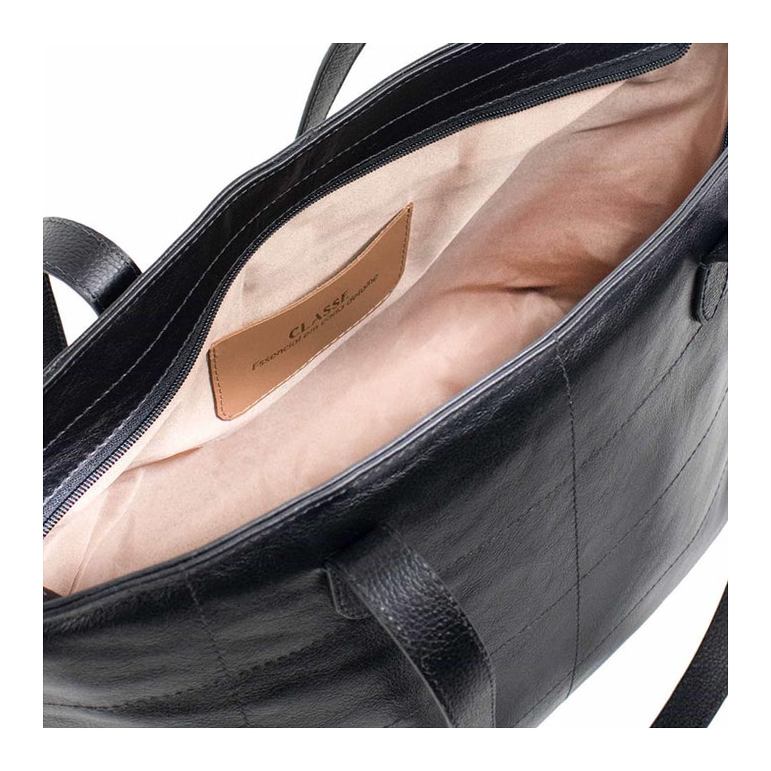 Bolsa Classe Couro 3538 Preto Bolsa Classe Couro 3538 Preto