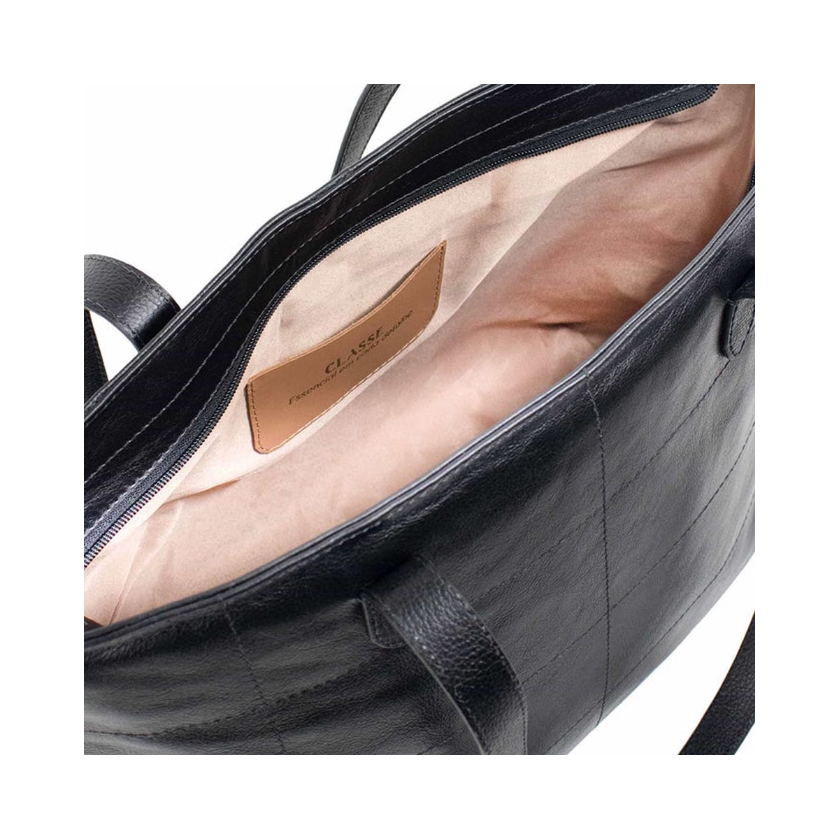 Bolsa Classe Couro 3538 Preto Bolsa Classe Couro 3538 Preto