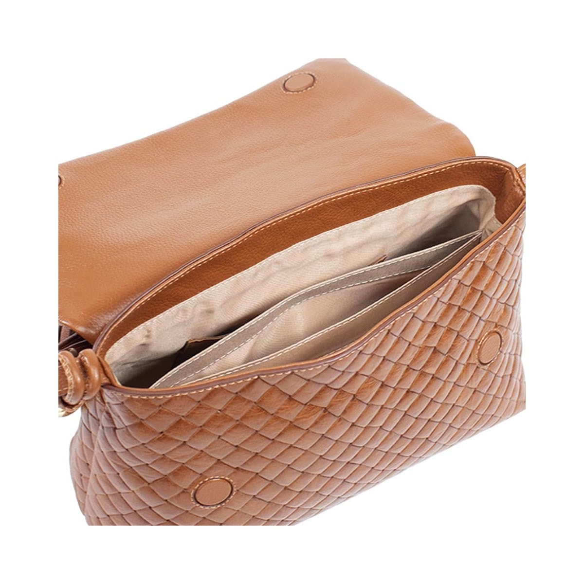 Bolsa Classe Couro Tressê 3434 Tramado