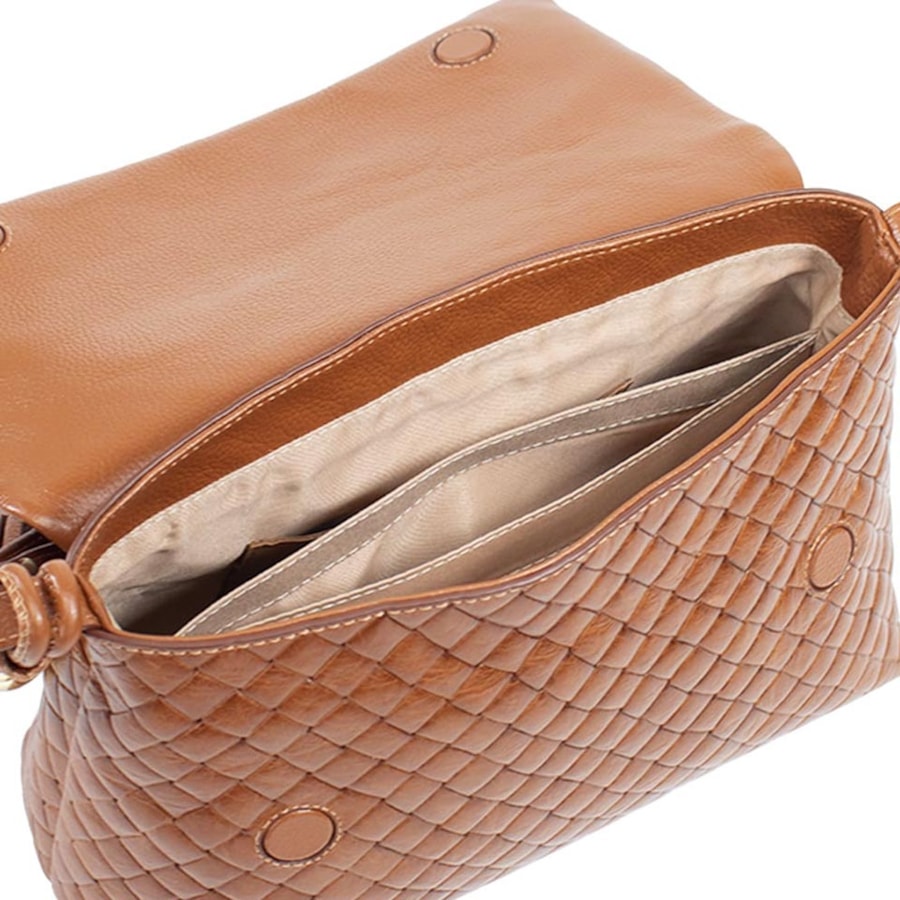 Bolsa Classe Couro Tressê 3434 Tramado