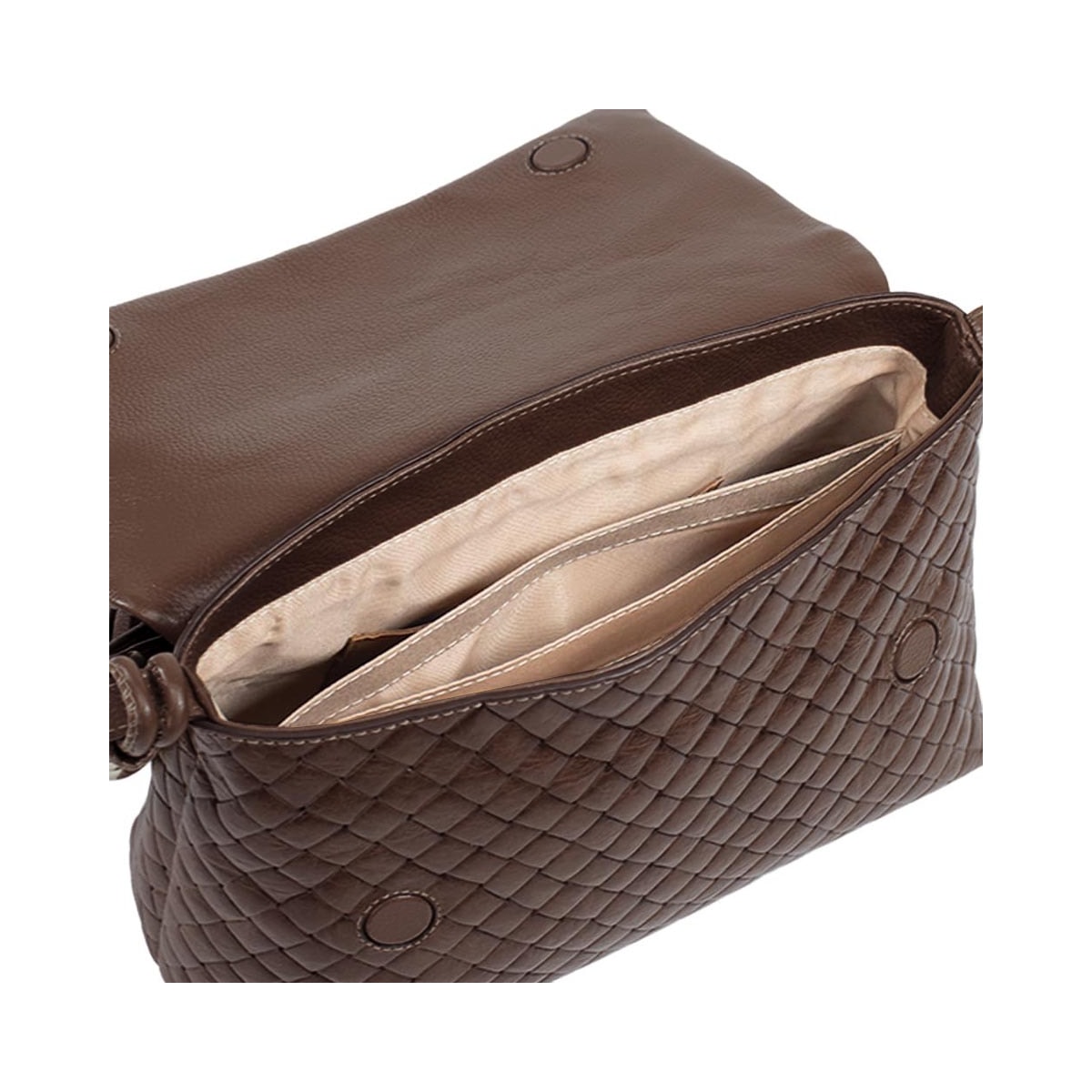 Bolsa Classe Couro Tressê 3434 Tramado