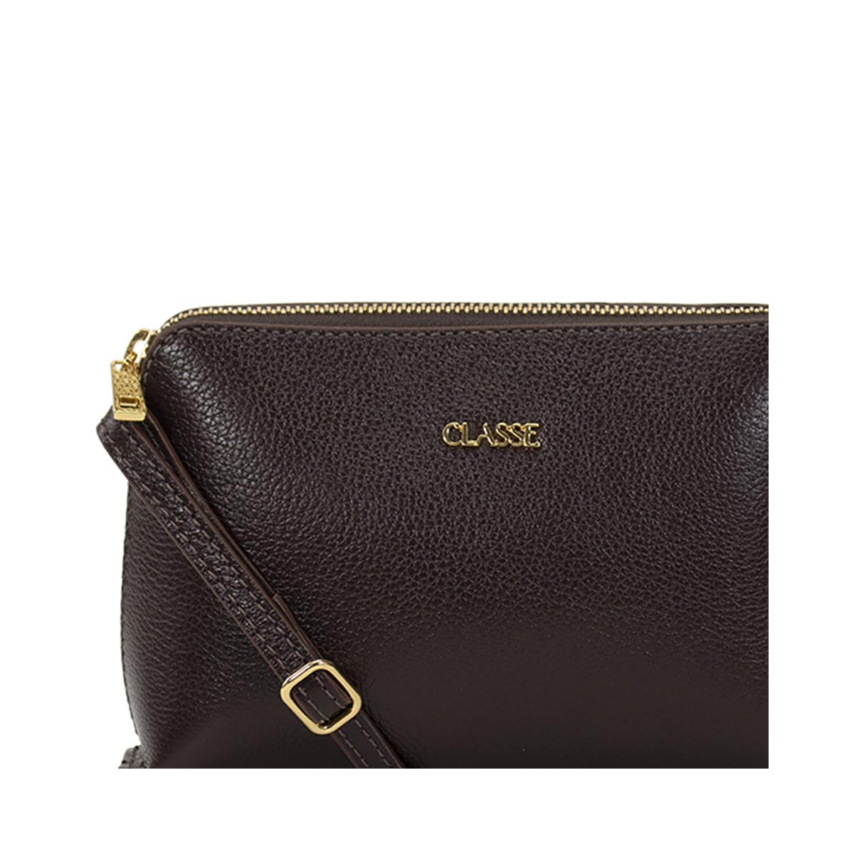 Bolsa Classe Croosbody De Couro 2136 Chocolate Bolsa Classe Croosbody De Couro 2136 Chocolate