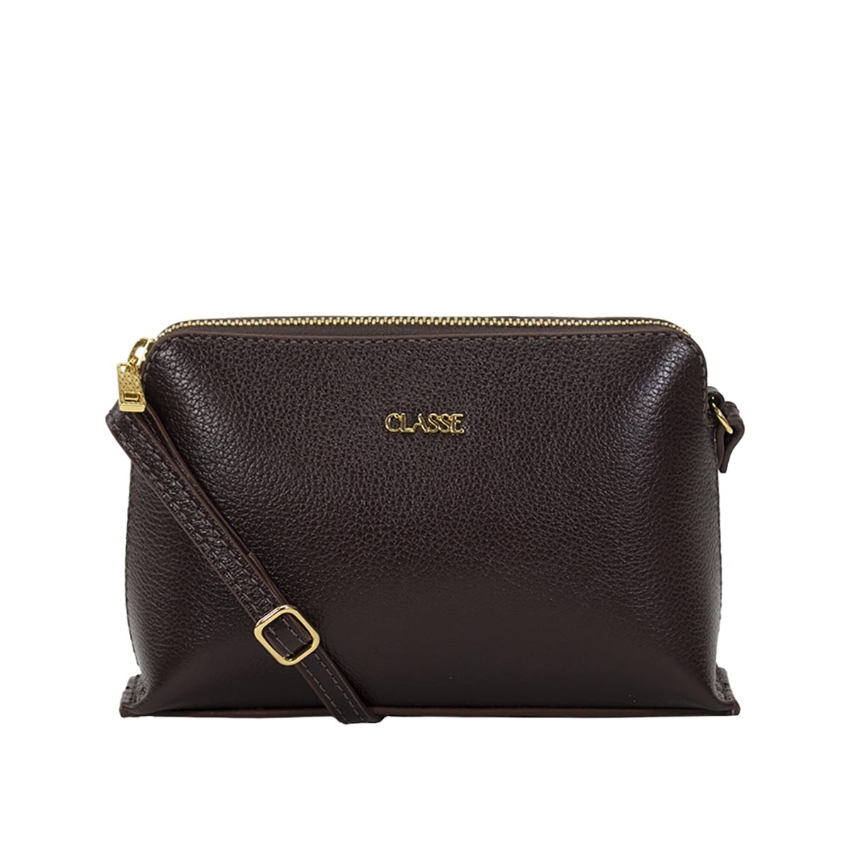 Bolsa Classe Croosbody De Couro 2136 Chocolate Bolsa Classe Croosbody De Couro 2136 Chocolate