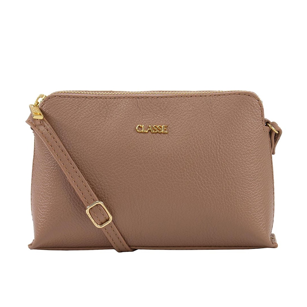 Bolsa Classe Croosbody De Couro 2136 Mocacchino Bolsa Classe Croosbody De Couro 2136 Mocacchino