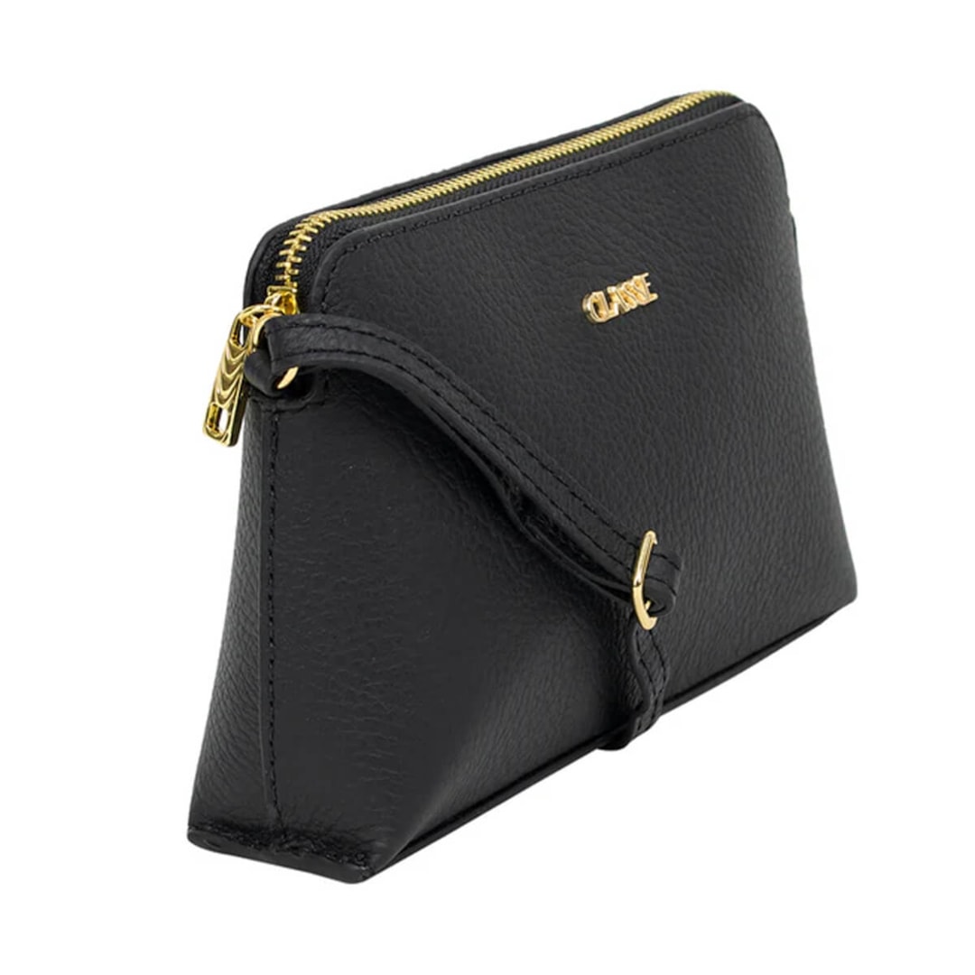 Bolsa Classe Croosbody De Couro 2136 Preto