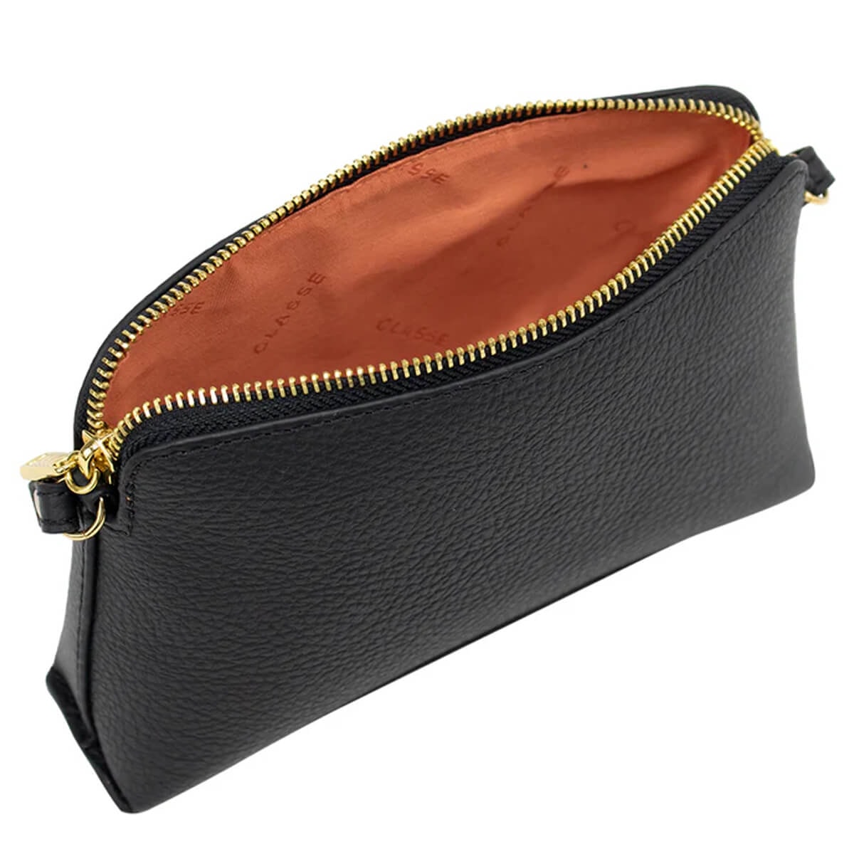 Bolsa Classe Croosbody De Couro 2136 Preto Bolsa Classe Croosbody De Couro 2136 Preto