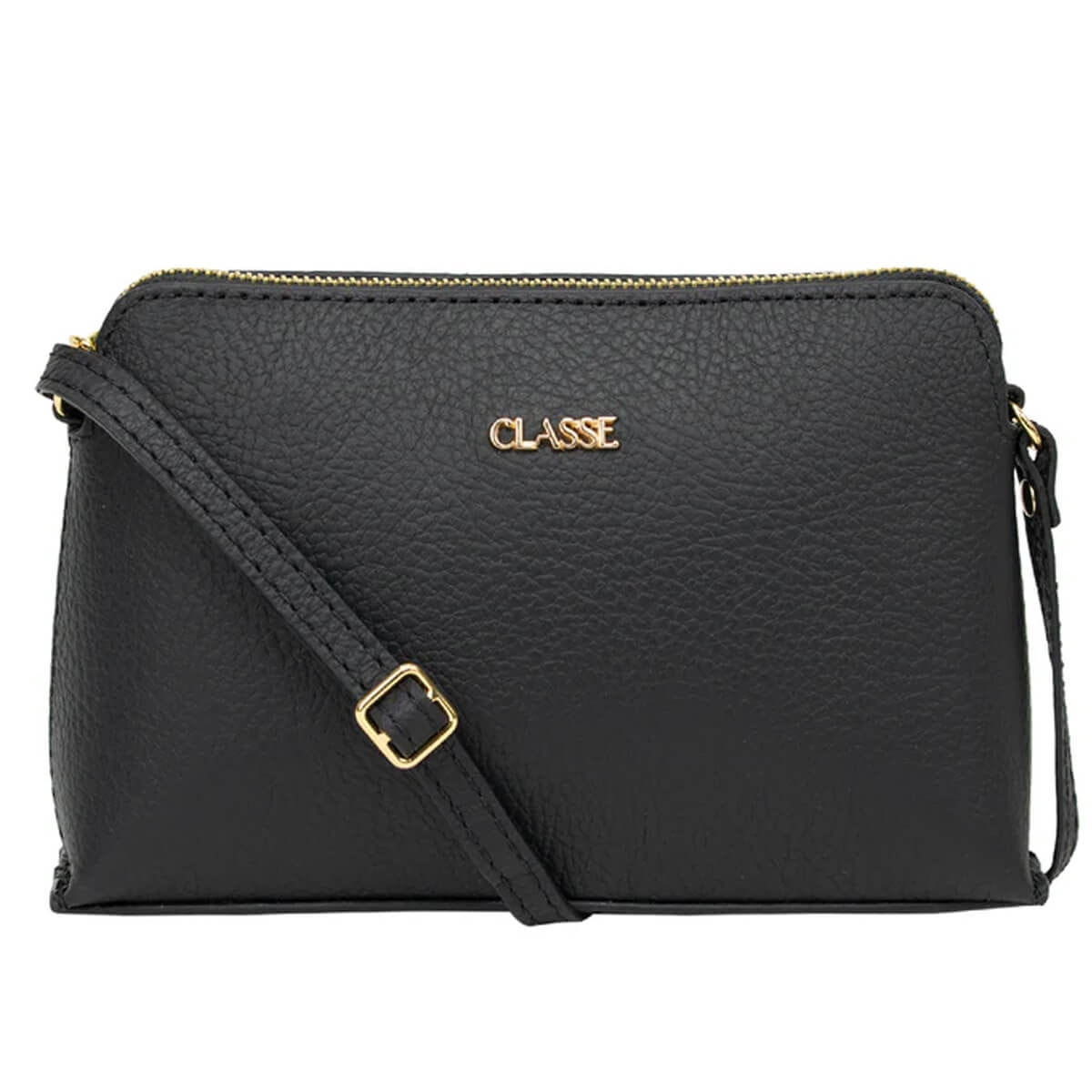 Bolsa Classe Croosbody De Couro 2136 Preto Bolsa Classe Croosbody De Couro 2136 Preto