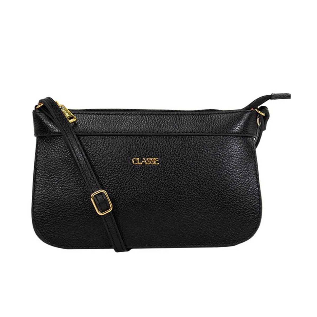 Bolsa Classe Croosbody De Couro 2150 Preto Bolsa Classe Croosbody De Couro 2150 Preto