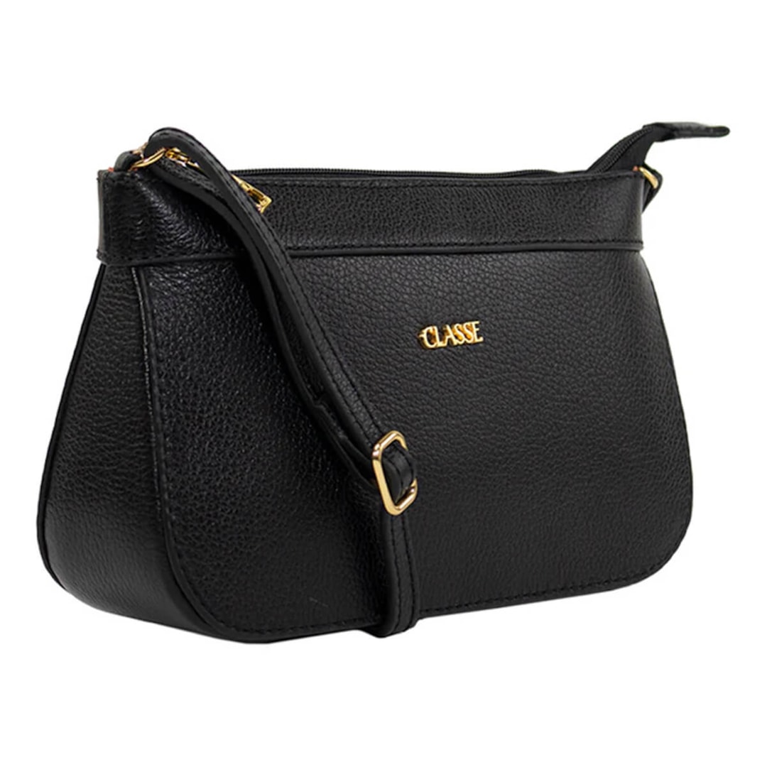 Bolsa Classe Croosbody De Couro 2150 Preto