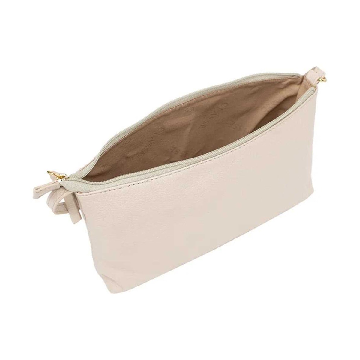 Bolsa Classe Croosbody De Couro 3151 Creme Bolsa Classe Croosbody De Couro 3151 Creme