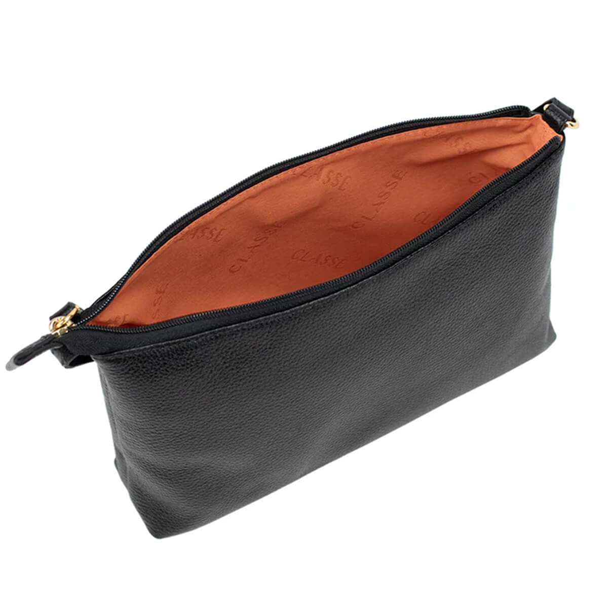Bolsa Classe Croosbody De Couro 3151 Preto
