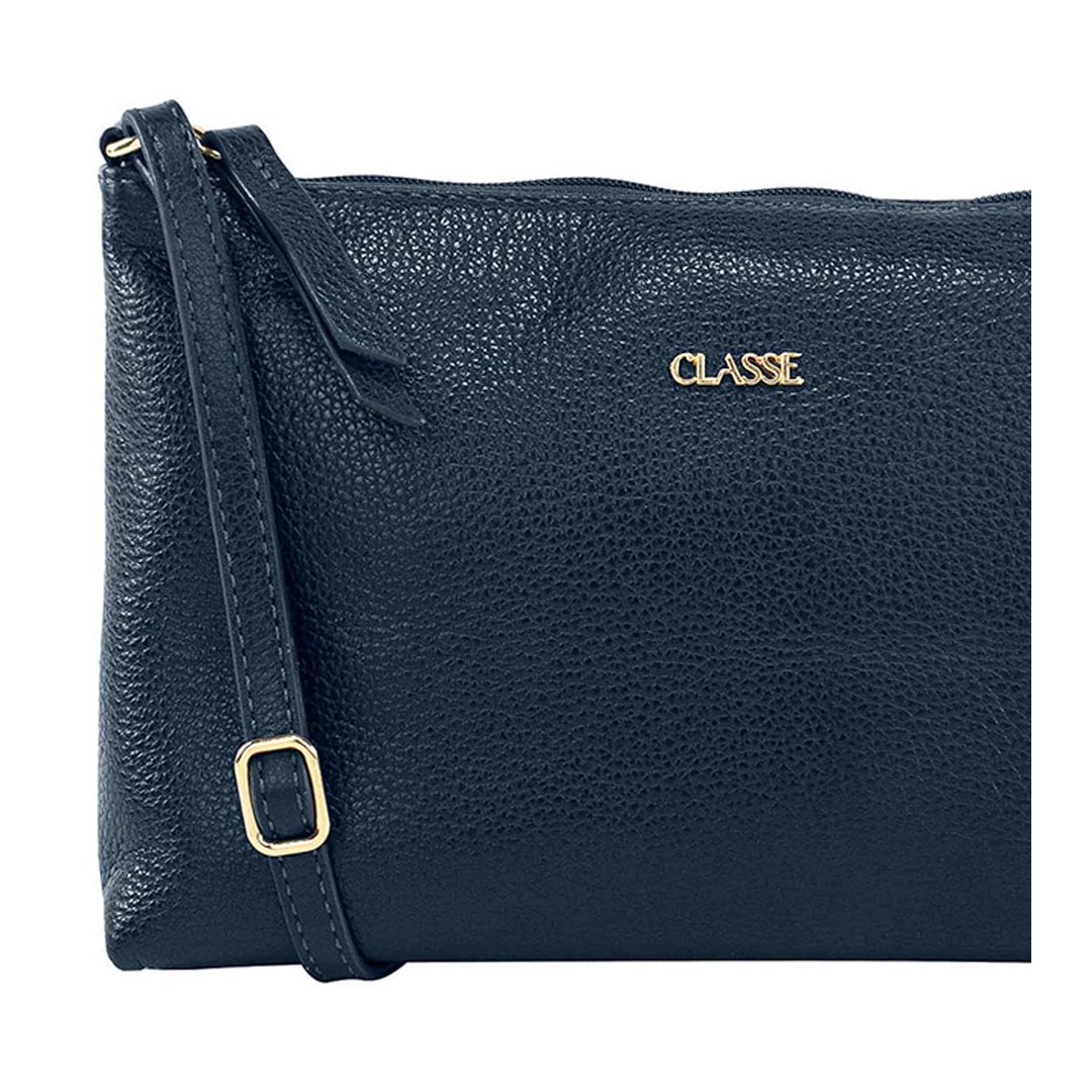 Bolsa Classe Croosbody De Couro 3151 Q01143 Marinho