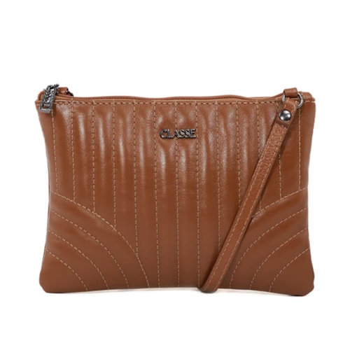 Bolsa Classe Croosbody De Couro 3249 Nocciola