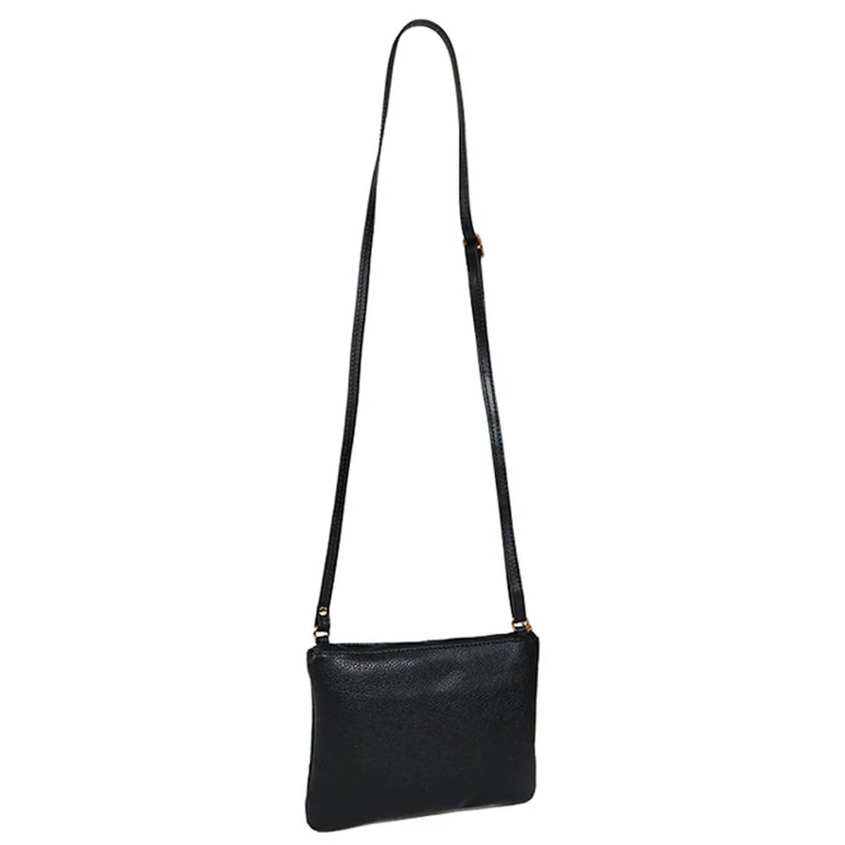 Bolsa Classe Croosbody De Couro 3249 Preto Bolsa Classe Croosbody De Couro 3249 Preto