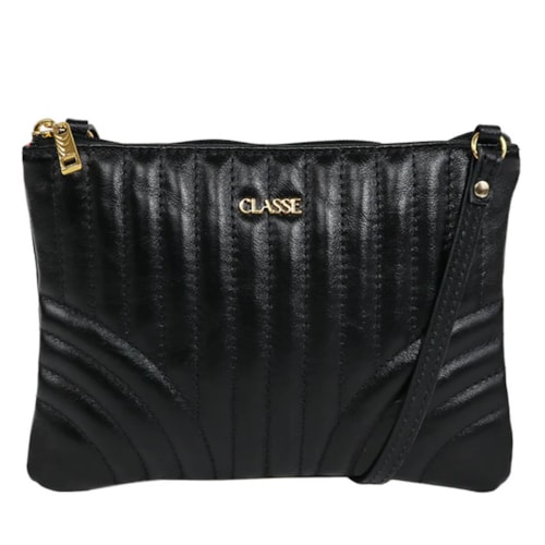 Bolsa Classe Croosbody De Couro 3249 Preto