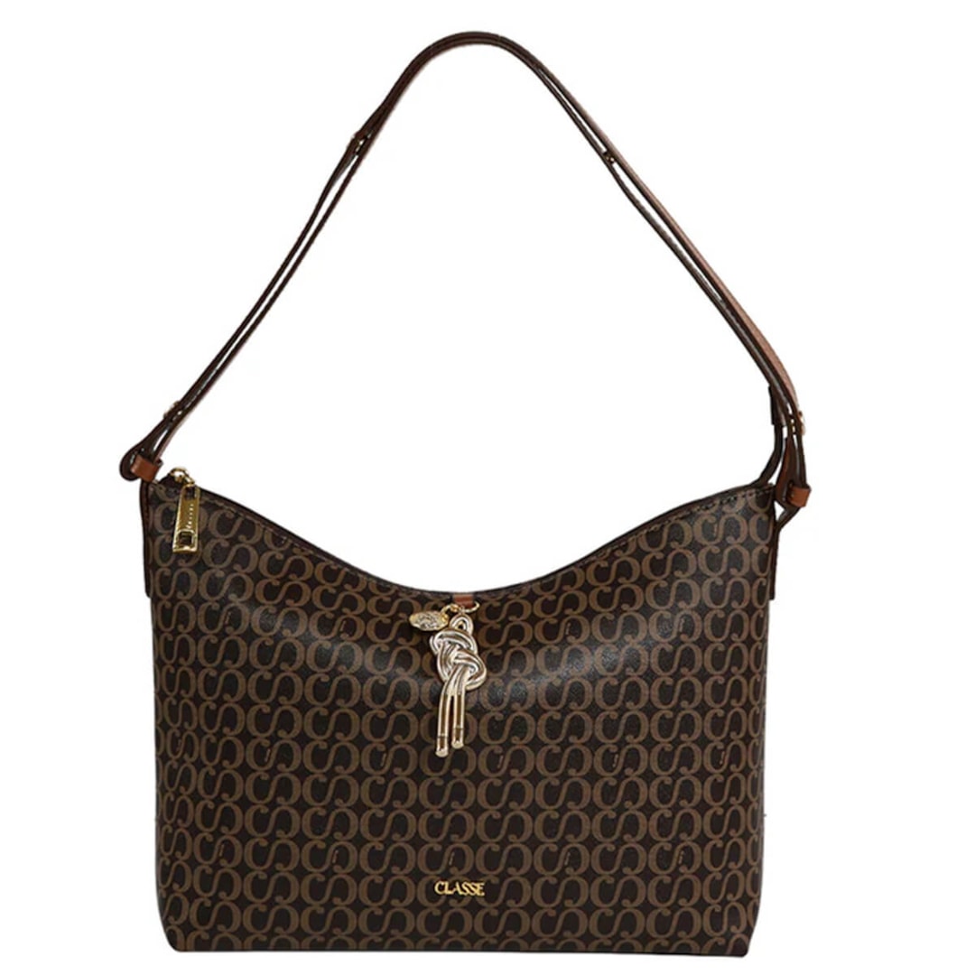 Bolsa Classe Croosbody De Couro 3261 Marrom