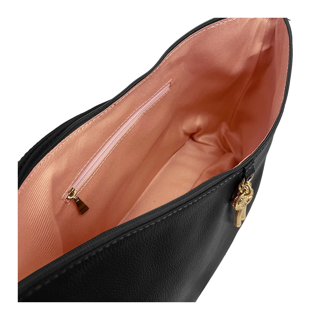 Bolsa Classe Croosbody De Couro 3261 Preto Bolsa Classe Croosbody De Couro 3261 Preto