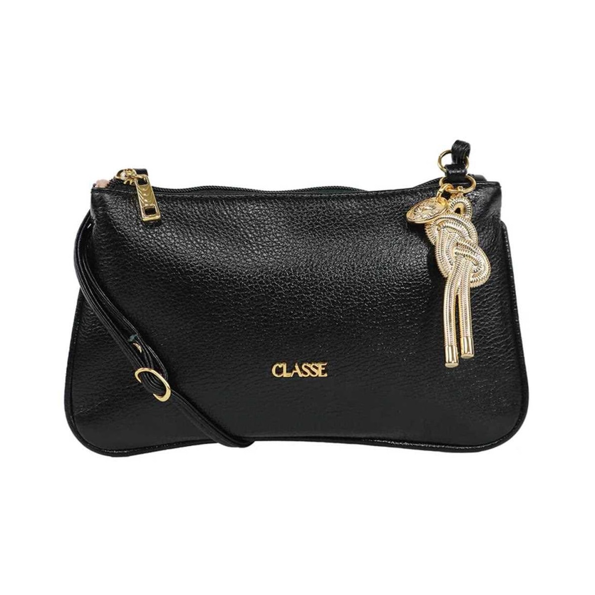 Bolsa Classe Croosbody De Couro 3262 Preto Bolsa Classe Croosbody De Couro 3262 Preto
